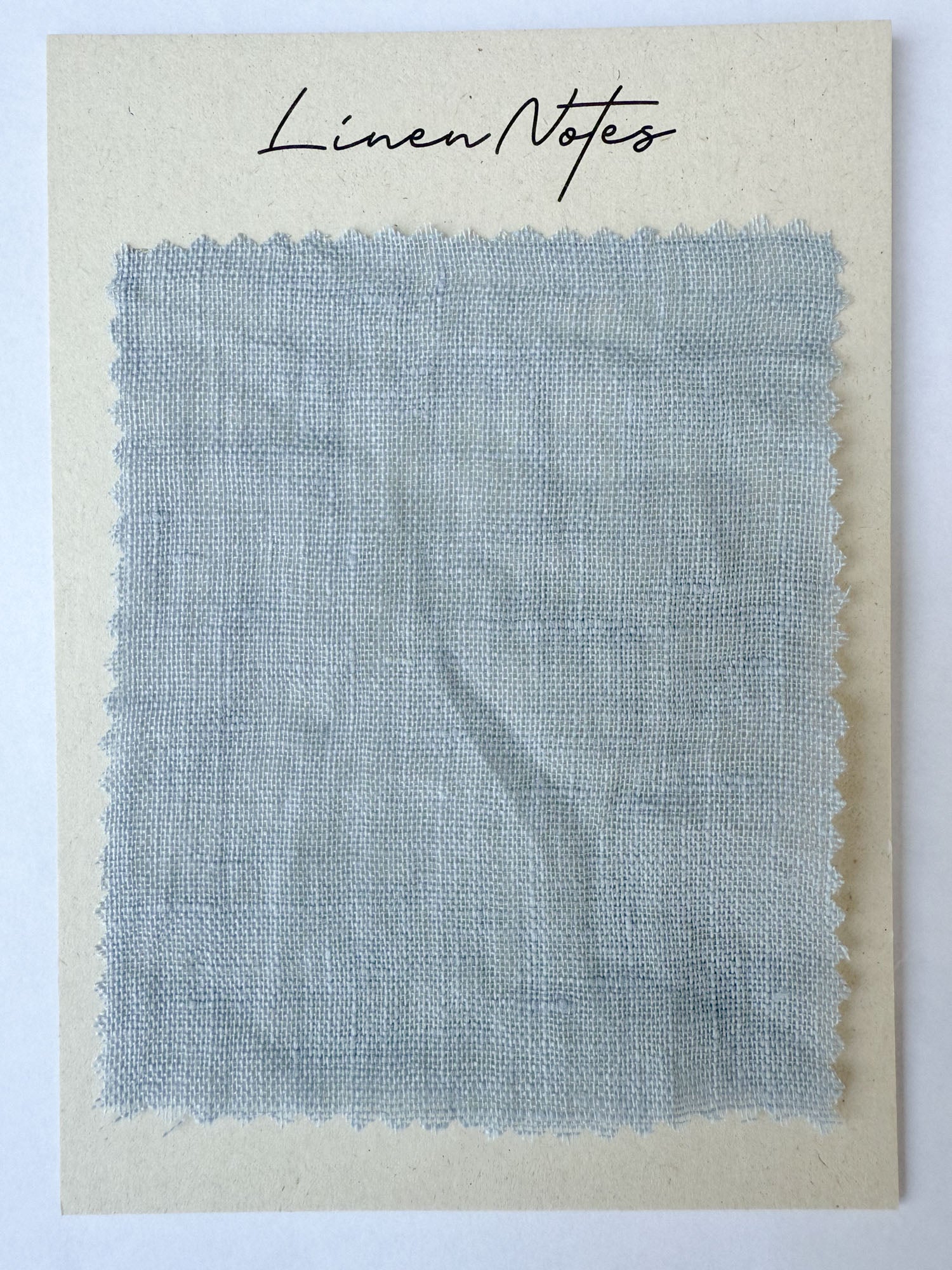 Musselin-Leinen Stoffmuster 90 g/m² – Hellblau