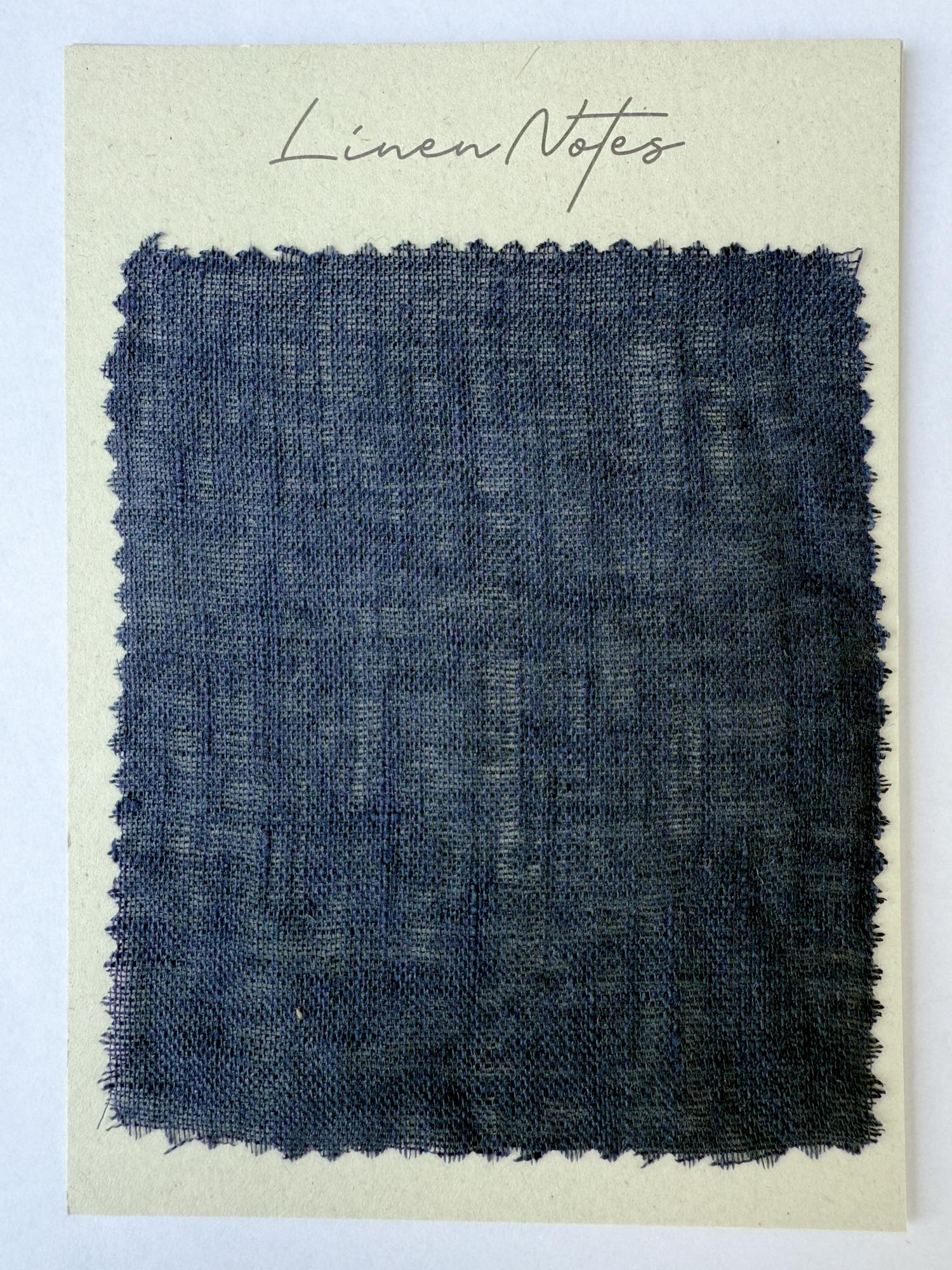 Musselin-Leinen Stoffmuster 90 g/m² – Navy Blau