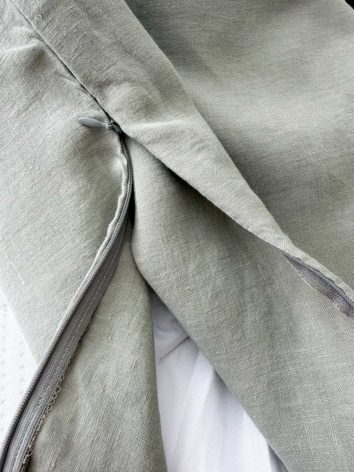 Bettwäsche aus gewaschenem Leinen – Salbeigrün